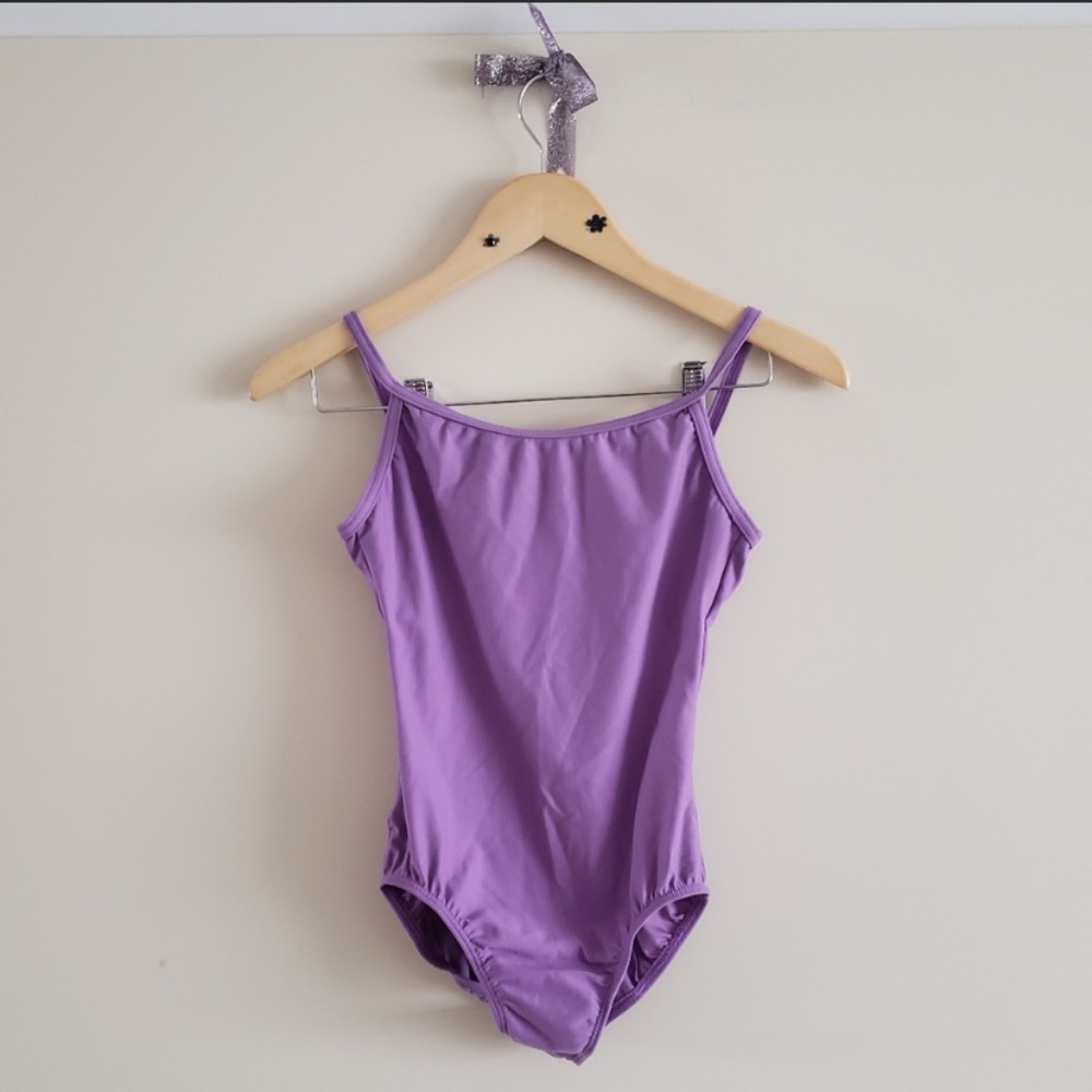 Pretty purple leotard!